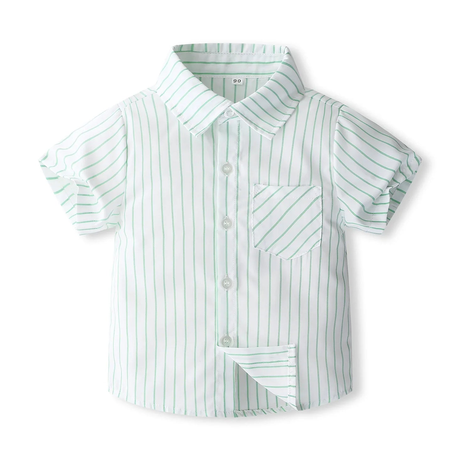 1-5Y Baby Boys Gentleman Outfit Stripe Print Short Sleeve Shirts +Bow Tie + Suspender Shorts Sets Kids Summer Clothes