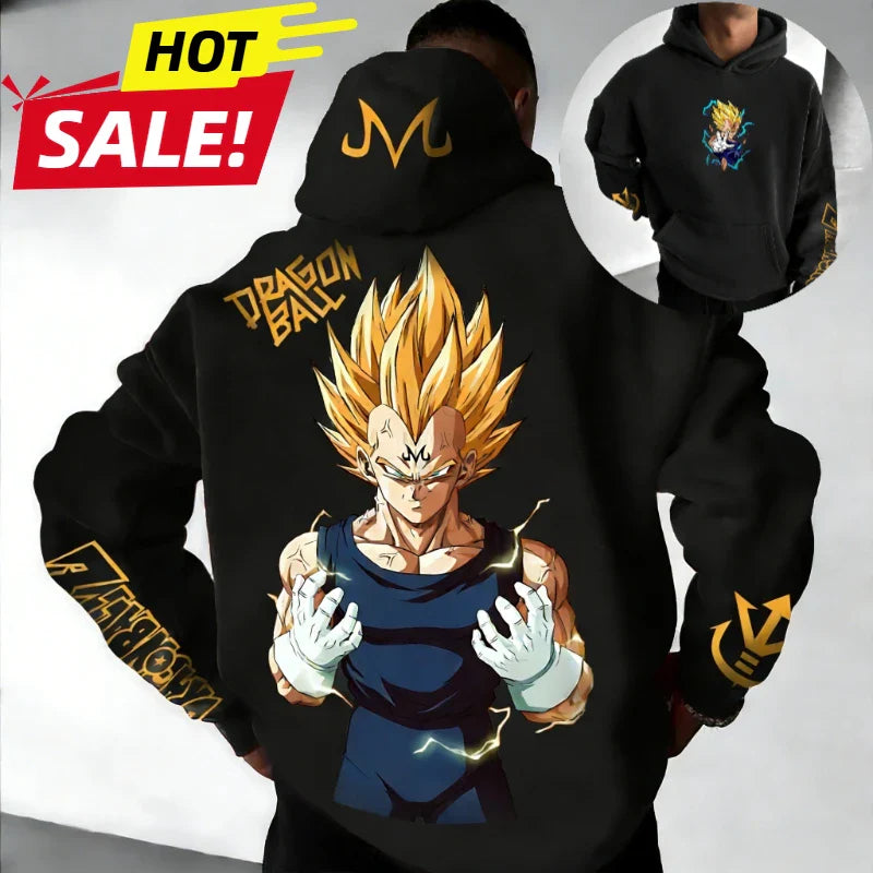 Oversized Hoodie High Quality 100% Cotton Print Unisex Retro Casual Sweatshirt
