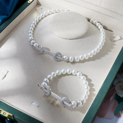 015810 Beaded Choker for Women Color Natural Stone Necklace Set Daily Wear Ceremony Engament Cocktail Party Jewelry Accessories