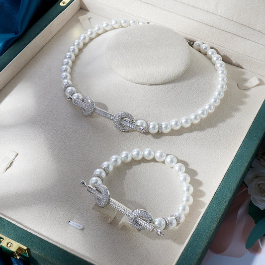 015810 Beaded Choker for Women Color Natural Stone Necklace Set Daily Wear Ceremony Engament Cocktail Party Jewelry Accessories