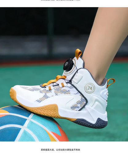 New high-quality breathable and fashionable casual basketball shoes for children and boys