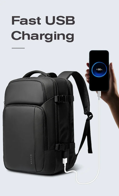 New Design Large Capacity Oxford Men 15.6 inch Laptop Backpack Softback Business Waterproof Backpacks with USB Charing