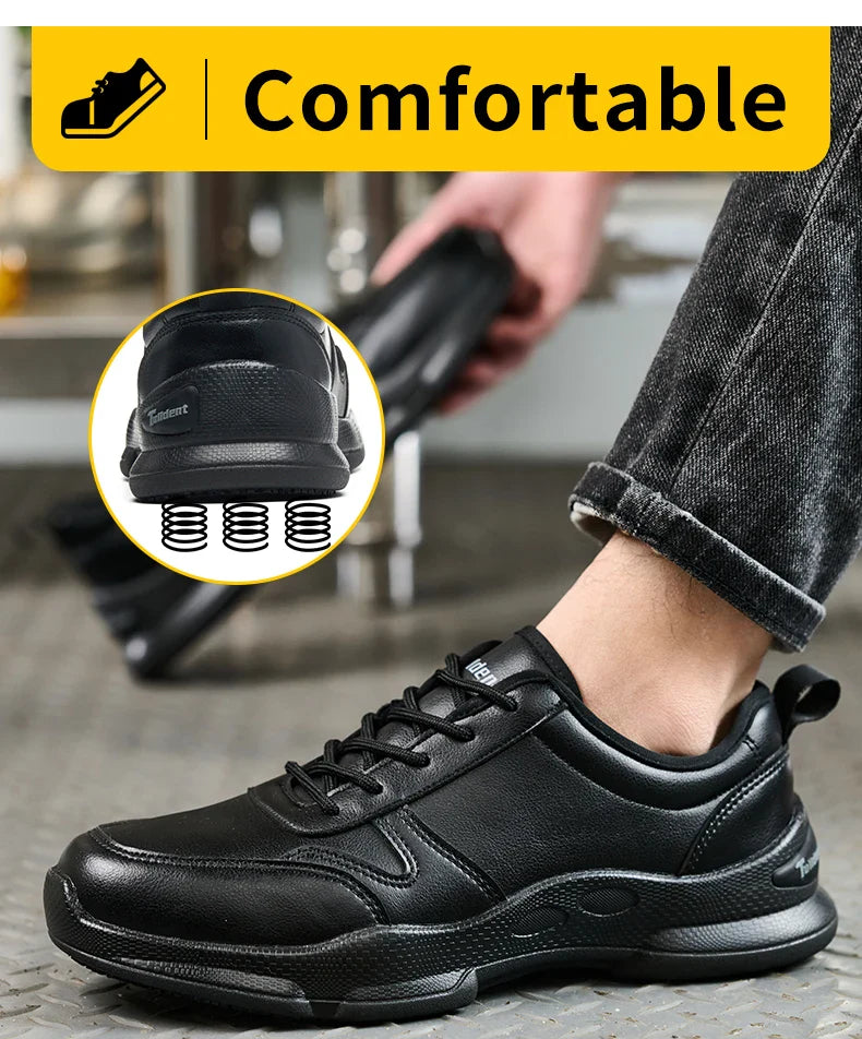 Chef's shoes, anti slip and oil resistant casual shoes, anti slip restaurant work shoes