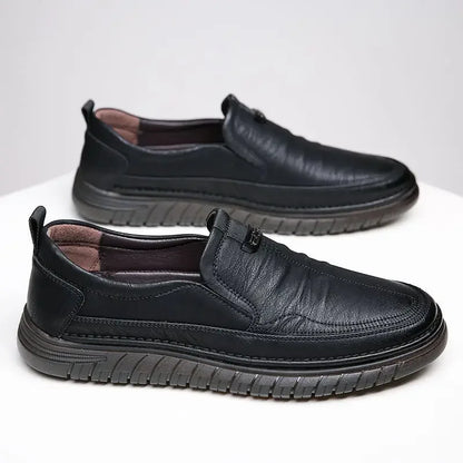 Mocassim Penny Retrô Couro Bovino Genuíno Sapatos Clássicos Costura Confortável Masculino Casual Slip-on Clube Festa Primavera Verão