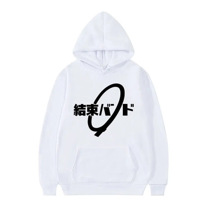 Hoodie Kessoku Band Logo Couples Hoodies Goto Hitori Ijichi Nijika Cospaly Oversized Long Sleeve Male