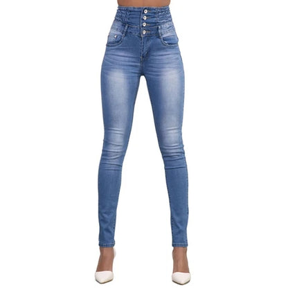 Calça Jeans Preta Feminina Push Up Lápis Jeans Calça Feminina Vintage Cintura Alta Casual Elástica Skinny Mom Jeans Slim Feminina