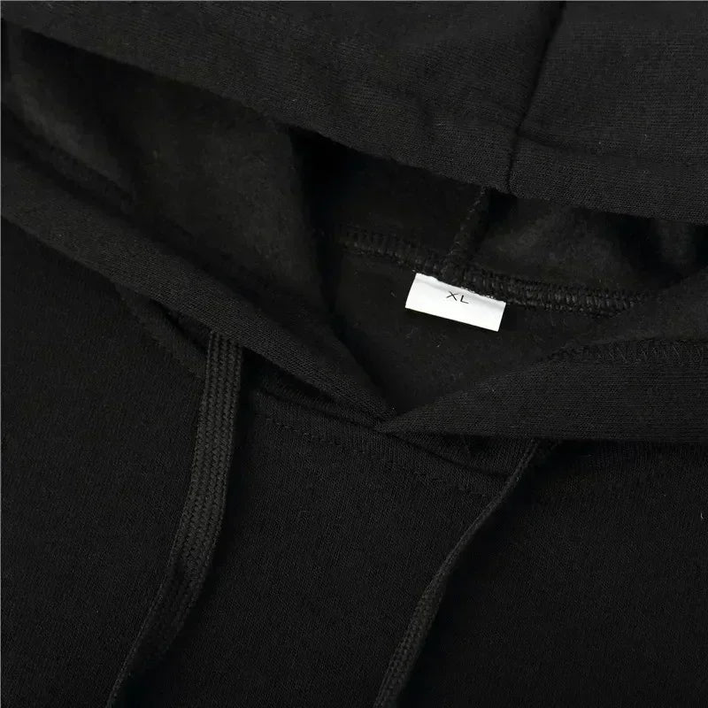 Printing Autumn winter models Men's Fleece windproof Warm Cotton Oversized Hoodie Outdoor Commuter Men's High Elastic top