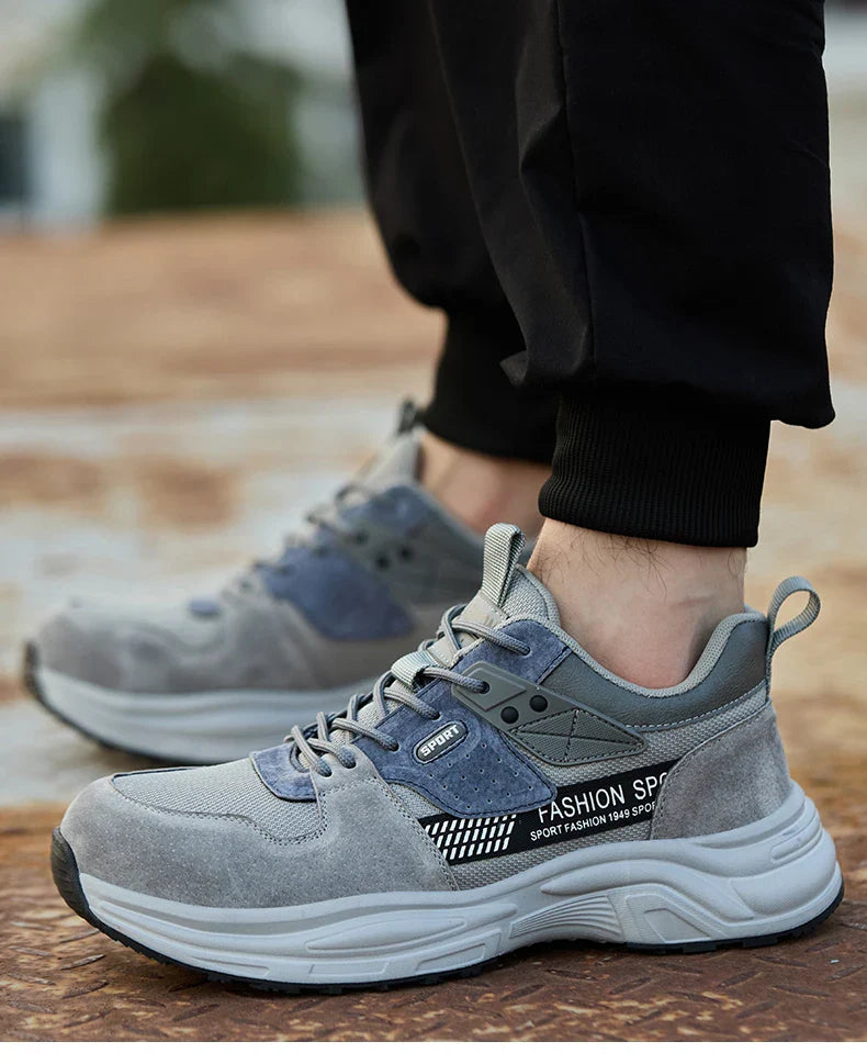 Anti-Puncture Work Shoe For Man  breathable Safety Work Sneakers with iron Toe Indestructible shoes Breathable Work Boots