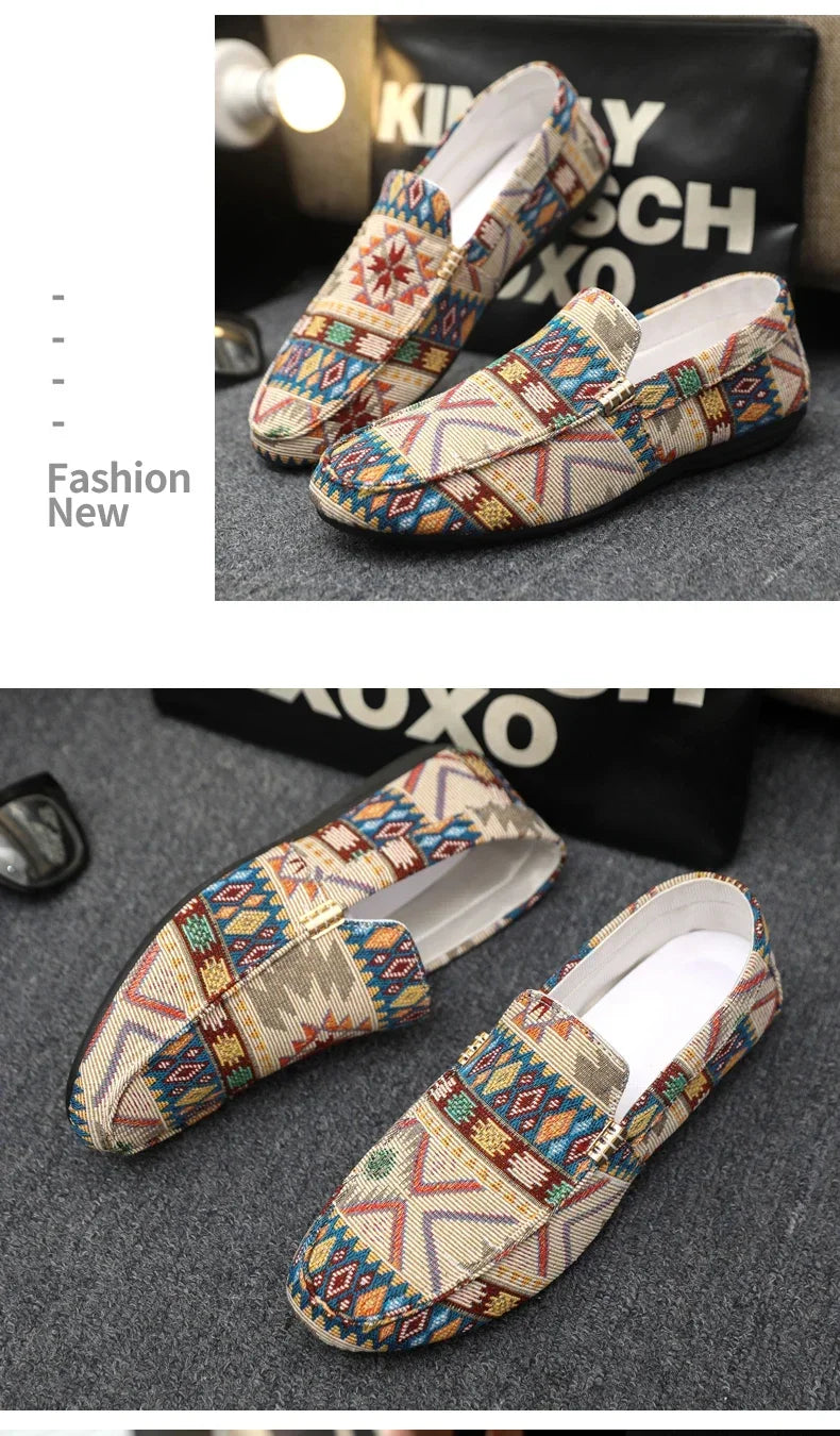 Summer Outdoor Men's Casual Shoes Breathable Man Loafers Lazy Shoes Comfortable Walking Sneakers Non-slip Flats Driving Shoes
