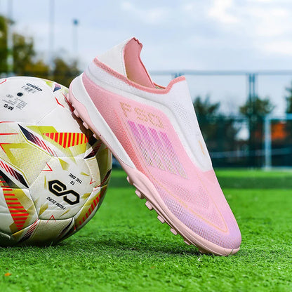 New Men Football Boots Training Soccer Shoes Match Adult Cleats Outdoor Sport Boys Breathable Non Slip Long Spikes Comfortable