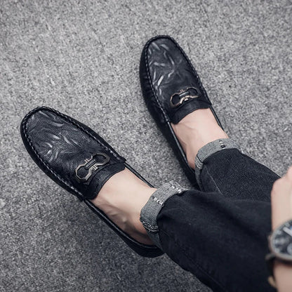Brand Spring Summer Hot Sell Moccasins Men Loafers Leather Casual Shoes Men Flats Lightweight Driving Boat Shoes Male Footwear
