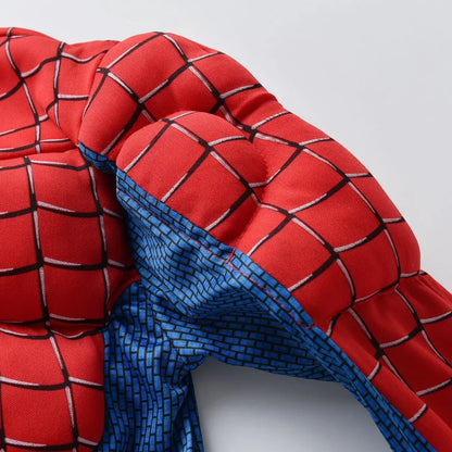 Hero Hulk Captain America Cosplay Costume Boy Kids Clothes Spiderman Muscle Suit Halloween Carnival Birthday Party