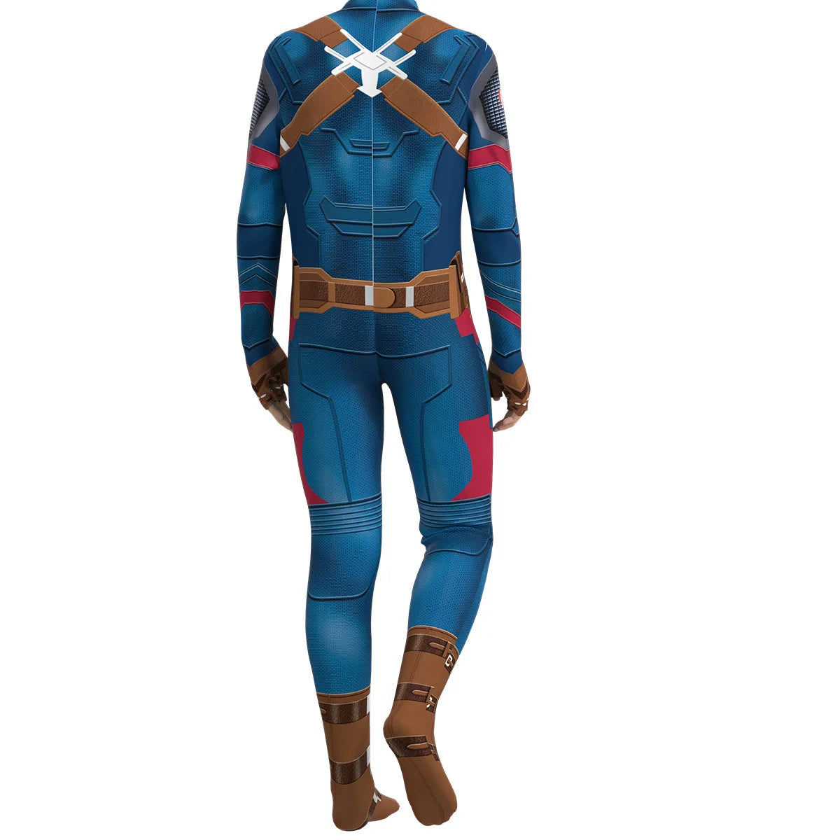 Adults Steve Captain Cosplay Costume America Superhero Jumpsuit Halloween Party Costume Jumpsuit Gifts