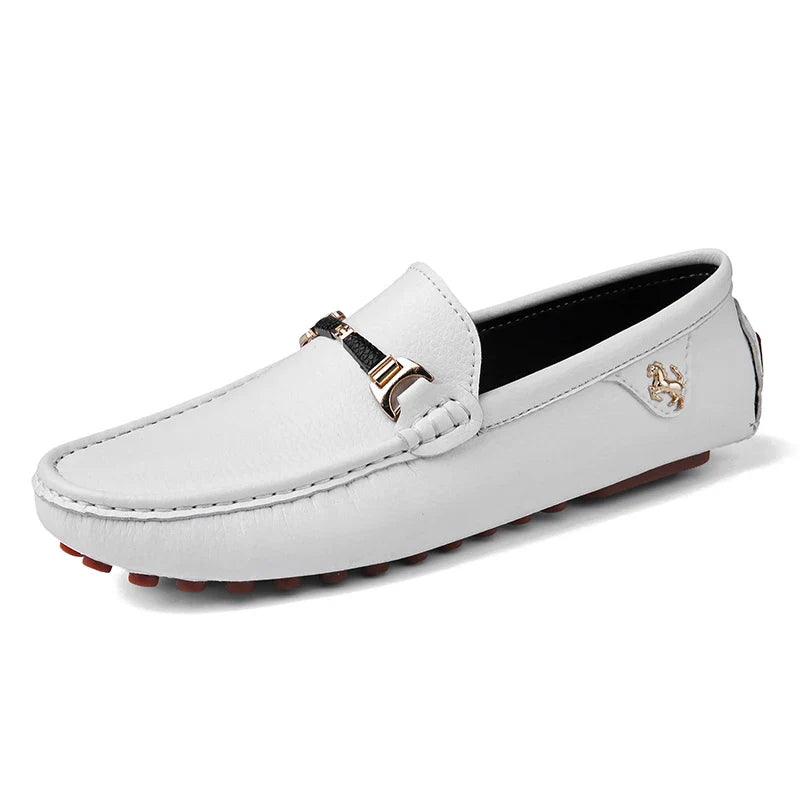 White Loafers for Men Size 48 Slip on Shoes Driving Flats Casual Moccasins for Men Comfy Male Loafers
