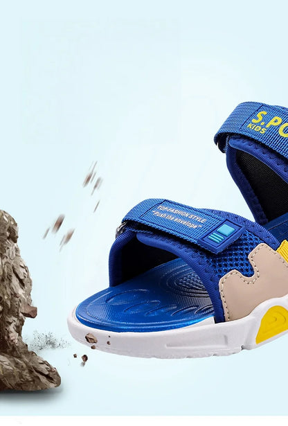 Children's sandals cartoon soft-soled non-slip boys' sandals in summer hook and loop fashion girls' sandals 4-10 years old 38