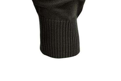 Zip Placket Polo Shirt Men Premium Solid Color Slim Fit Long Sleeve Textured Fabric Business Casual Autumn Winter
