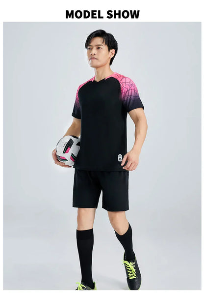 High Quality Men Football Jerseys Wholesale Soccer Clothes Sets Club Team Training Football Uniforms Adult Soccer Jersey D8862