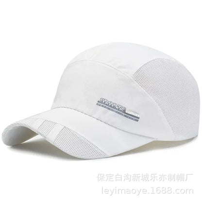 Summer Thin Men's Hat Sweat-absorbing Net Hat Breathable Outdoor Suhade Fishing Hat Sunscreen Baseball Cap Breathable Adjustable