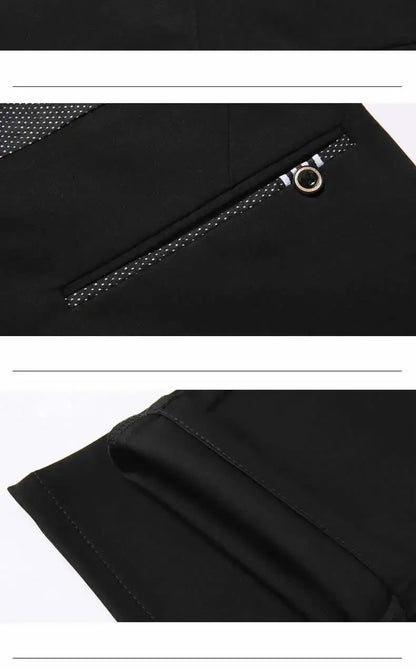 Men‘s Suit Pants Spring and Summer Male Dress Pants Business Office Elastic Wrinkle Resistant Big Size Classic Trousers Male