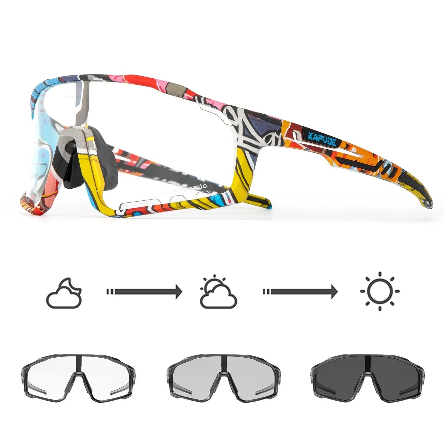 Photochromic Sunglasses Men's Women Sports Cycling Glasses Road Running Goggles MTB Bike Bicycle Mtb Eyewear For Driving