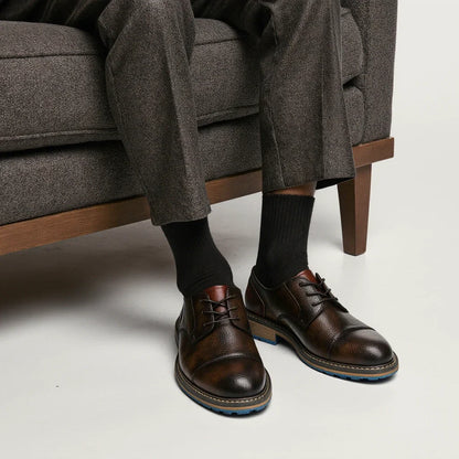 Retro Men Derby Shoes Men Casual shoes Fashion Men Leather Shoes