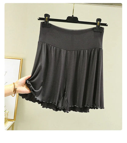 Modal Summer Shorts Sleep Bottoms Women Pure Color Casual Sleepwear Pants 2026 Loose Short Home Wide Leg Pants