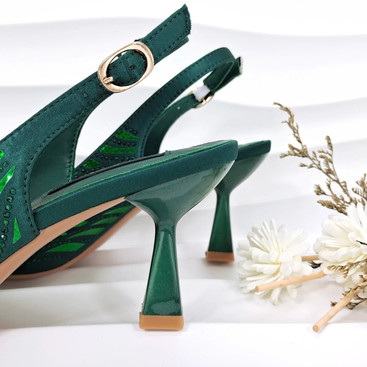 Fashion Shoes Matching Bag Set Royal Blue Color Decorated with Crystal Ladies Wedding Party Women High Heel