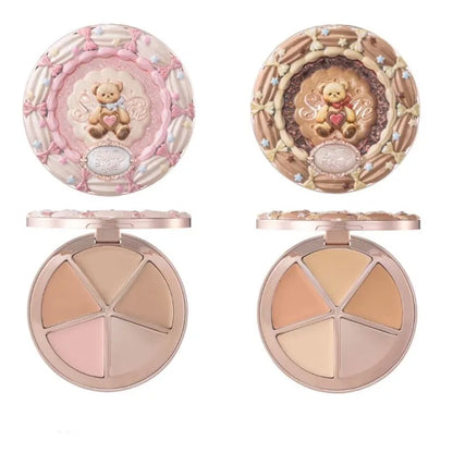 SWEETIE BEAR Makeup Box Gift Set All In One Perfume Shimmer Eye Shadow Palette Blush Lip Jelly Box 10 PCS