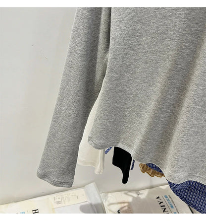 2026 Women's Basic Style Slim Fit V-Neck Long Sleeve T-Shirt Korean Style Versatile Simple Base Layer Top Casual Tee for Women