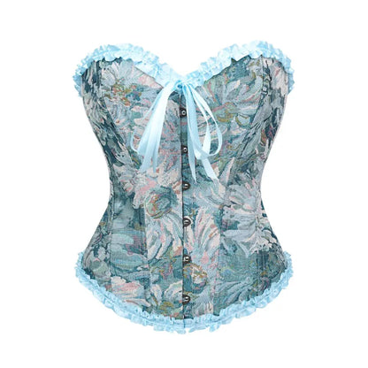 There are lace body-shapingwaist-cinchingchest-supporting corsets and ladies' court shaping tops