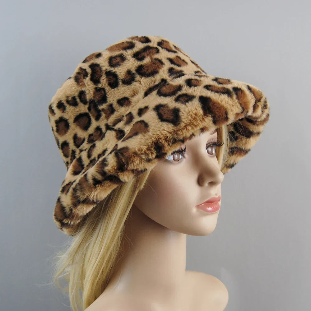 Hot Fashion Fake Rabbit Fur Hats Super Soft Women Winter Hat Cotton Lining Warm Russian Fashion Ski Beanies Plush Solid Color