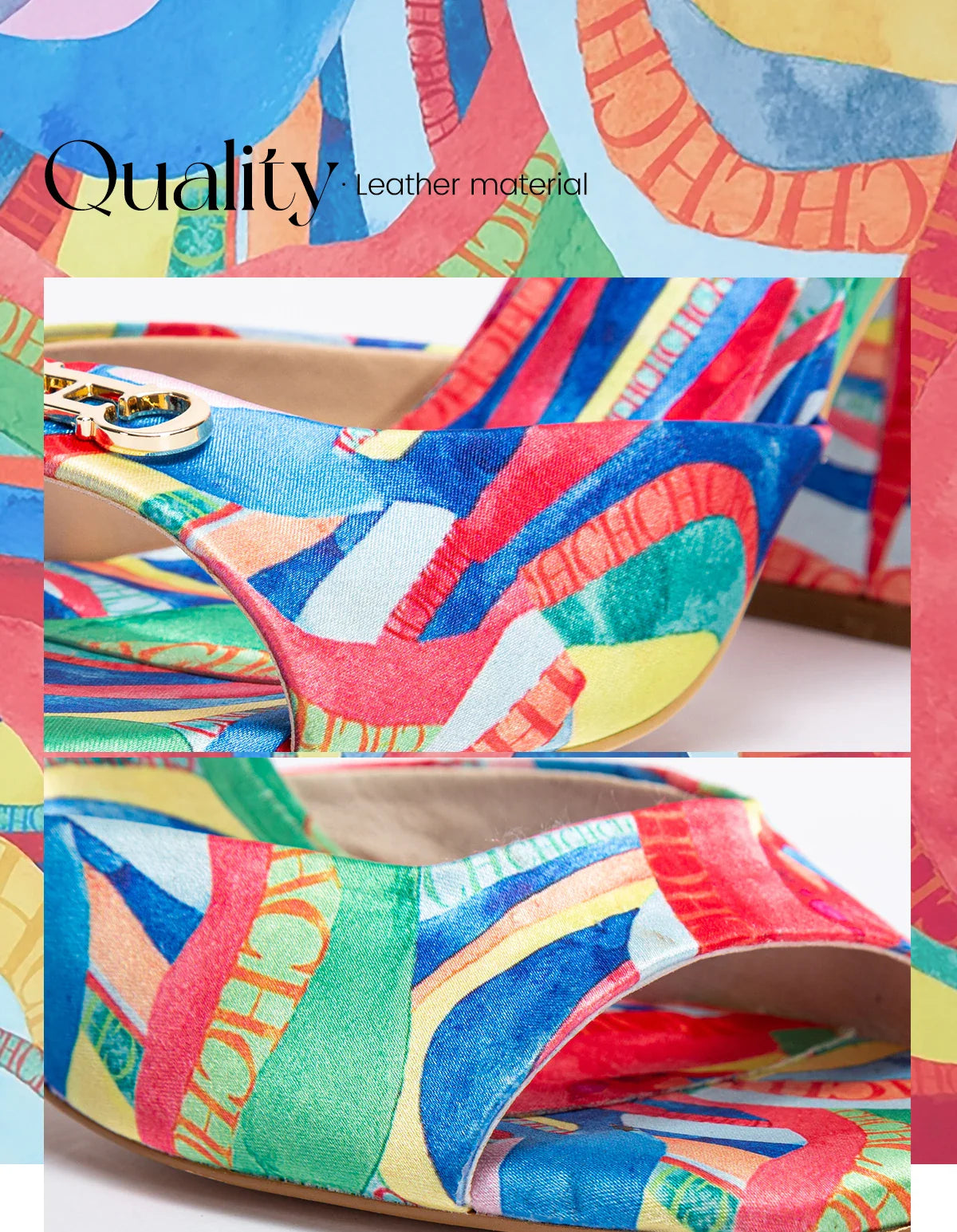 Women's Thick Heel Sandals 2024 Brand New Square Open Toe Sliding Toe Sandals