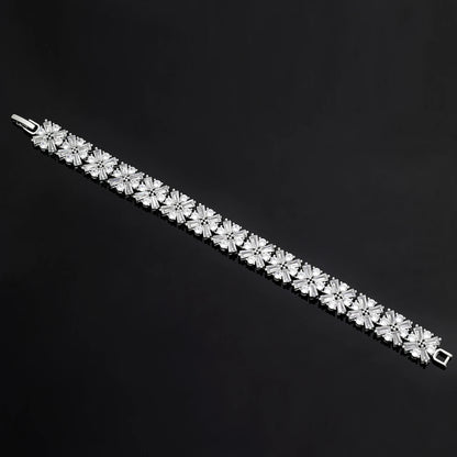 Popular Water Drop Bridal Jewelry Sets For Women Gold Plated CZ Zircon 4pcs Necklace Earring Sets Dubai Wedding Jewelry