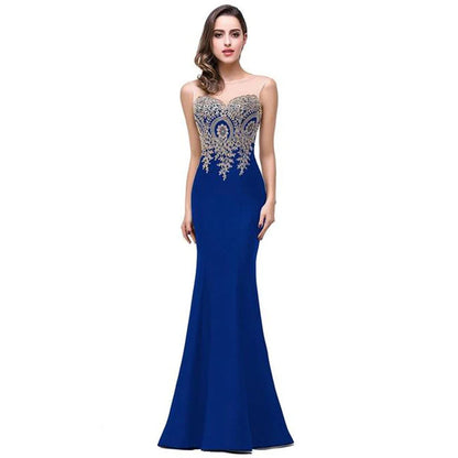 Mint Green Bridesmaid Dresses Mermaid Lace Applique Mesh Neck Backless Evening Formaol Party Prom Gown For Bride Vestido De Gala