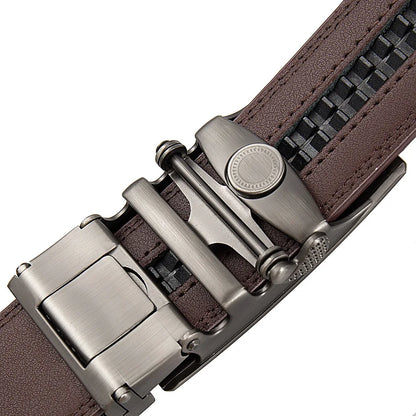 Famous Brand Belt Male Designer Automatic Buckle Genuine Leather Men Belt  Luxury Belts for Men 3.5cm New Black Brown Plus Size