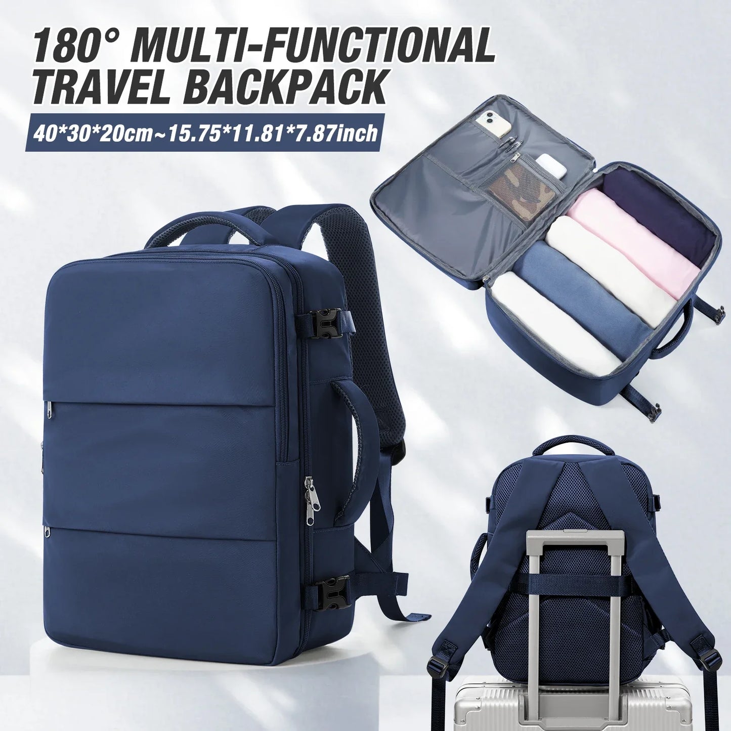 Notebook Backpack Travel 40x30x20 Ryanair Laptop Bag Men Women Business Waterproof Cabin Bag Carry ons Backpack School Bag