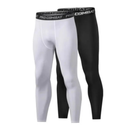 Men Compression Tight Leggings Running Sports Male Gym Fitness Jogging Pants Quick Dry Trousers Workout Training Yoga Bottoms