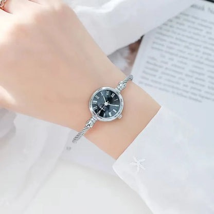 Women Watches Small Gold Bangle Bracelet Watch Stainless Steel Retro Ladies Quartz Wristwatch Clock Fashion Dress Watch