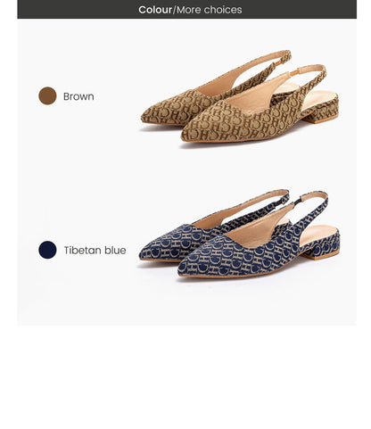 For Women with Follow-Up Shoes, Low Heel Commuting Office Letter Design Women's Sandals