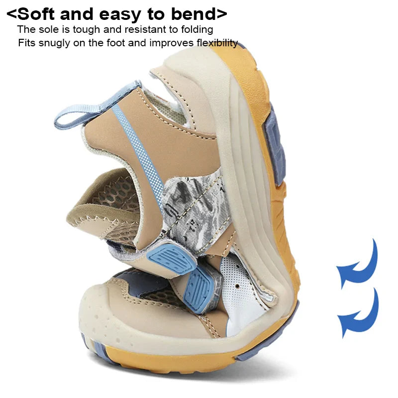 Summer Breathable Sport Sandals for Children Boys Outdoor Casual Beach Shoes Comfortable Non-slip Kids Fashion Sandal