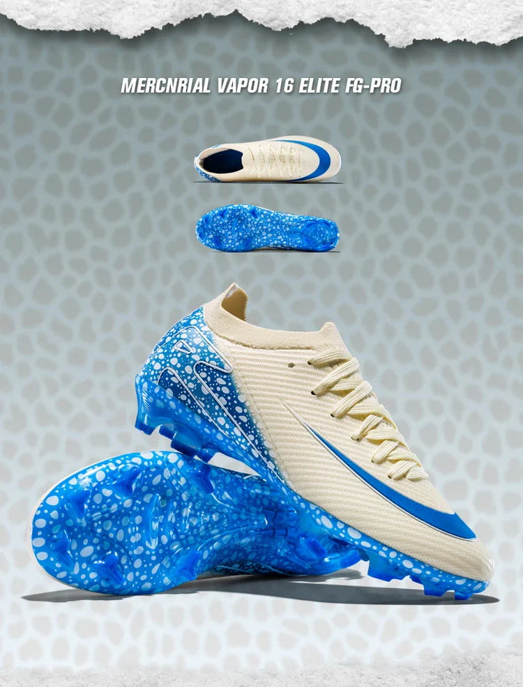 Soccer Cleats for Men Women AG/TF Breathable Cushioned Insole Anti-Slip Outdoor Sports Artificial Grass Football Boots