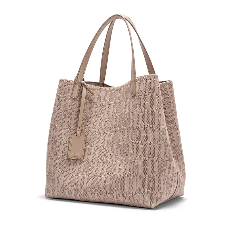 Fashionable Classic New Solid Color Outer Bag Women's Handbag Exquisite Handcrafted Weaving Large Capacity Handbag
