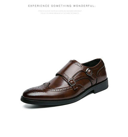 Classic Dress Shoes Men Trend Casual Business Office Leather Shoes For Men Large Size 48 Social Party Formal Brogues Shoes Male