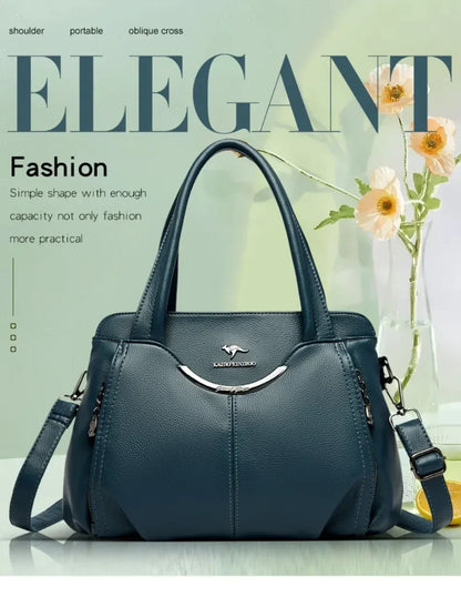 Luxury Purses and Handbags High Quality Soft Leather Shoulder Crossbody Bags for Women 2024 Elegant Tote Messenger Sac A Main