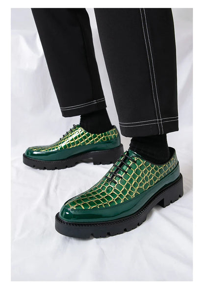 New high-end and trendy pointed-toe leather shoes for men's business formal wear British-style Korean casual shoes