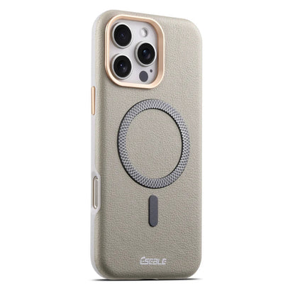 Solid Color Leather For Magsafe Magnetic Shockproof Phone Case For iPhone 17 Pro Max 15 13 14 16 Pro Max Bumper Cover