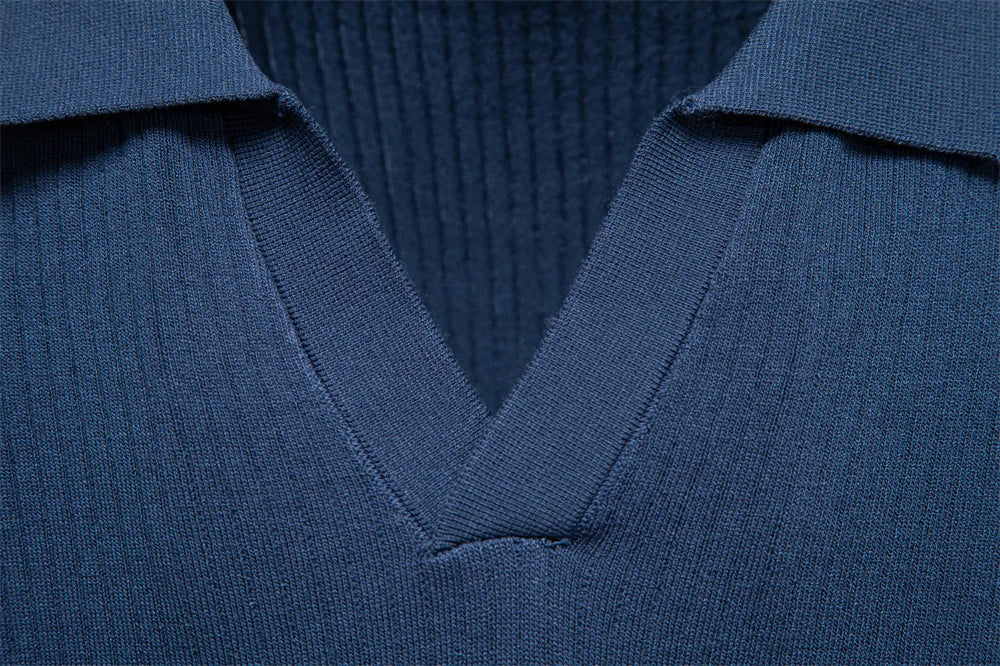 Men's Classic Polo Shirt Solid Color Breathable Elegant Casual Luxury Old Money Style for Men