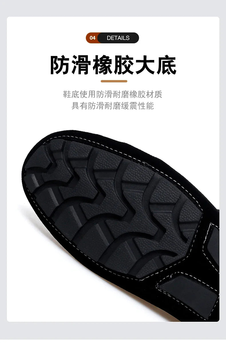 48 Extra Large Size Frosted Couple Style Halloween Gift 2025 Autumn New Beanie Shoes British Style Slip-On Lazy Men's Shoes Driving Lightweight Non-Slip Casual Leather Shoes