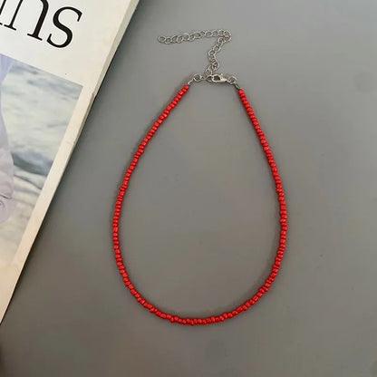 Choker Chain Fashion  Charm Collar Colorful Handmade Colar Collar Necklace Jewelry Femme