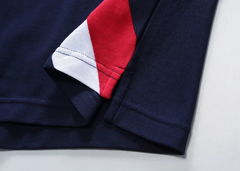 Men's polo shirt New Zealand Pacific Ocean cotton embroidery stitching color classic fashion original design pure cotton quality